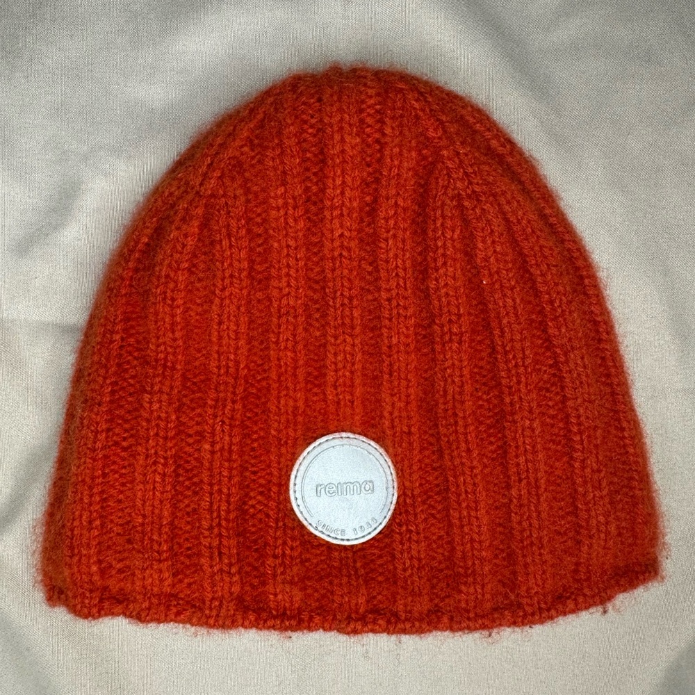 Reina Wool Hat 6-12mo Orange